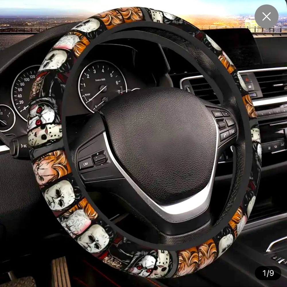 Horror Characters Steering Wheel Cover
